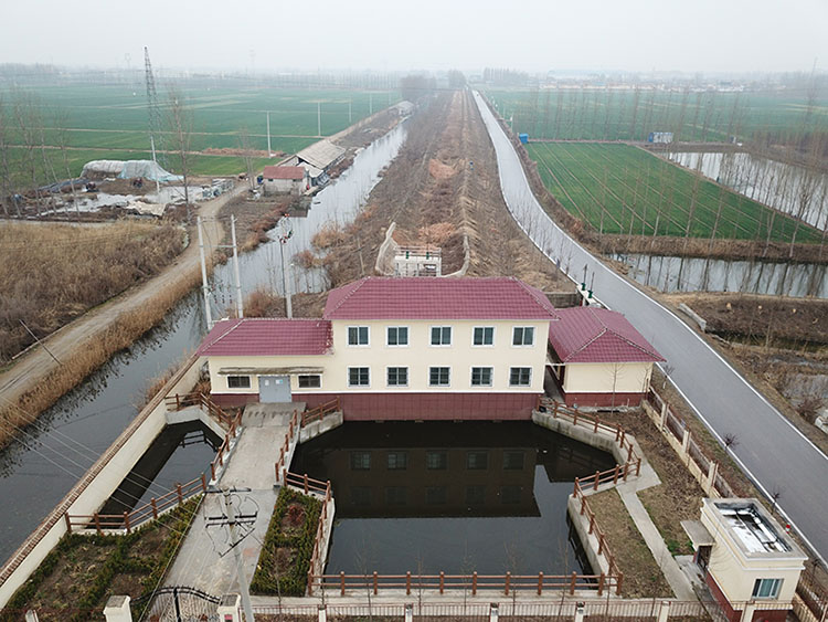 山东省淮河洼地治理工程盖村泵站